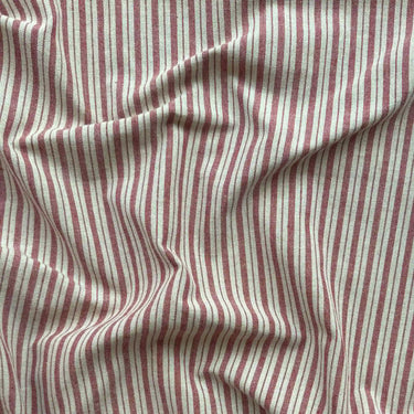 Smalrandigt tyg Alf i återvunnen bomulls- och polyesterblandning