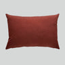 Kuddfodral 50x70 i tegelröd färg med mjuk linnekänsla