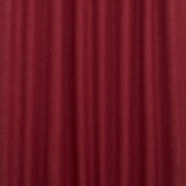 Vinrött Göran-tyg med linliknande struktur och djup färgton.