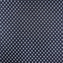 Mörkblått Romeo möbeltyg med små geometriska prickar i jämnt upprepat mönster. Slitstarkt och formstabilt tyg för soffor och stolar.