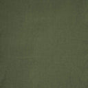 Tvättat linne i 100 % linne i mörk olivgrön nyans, fotograferat plant för att visa färgdjup, väv och linnefiber.