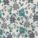 Flora möbeltyg i blå nyanser – hållbart tyg för möbelomklädnad