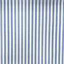 Ljusblå- och vitrandig uteväv i återvunnen bomull, fukt- och smutsavvisande yta.