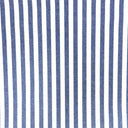 Mörkblå- och vitrandig uteväv i återvunnen bomull med fukt- och smutsavvisande behandling.