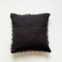 Svart kuddfodral 45x45 med slät baksida och dragkedja
