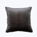 Svart kuddfodral 45x45 med slät baksida och dragkedja